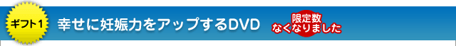 ギフト1:幸せに妊娠力をアップするDVD